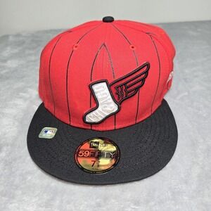 New Era 59Fifty Chicago White Sox City Connect Red/Black Pinstripe Hat 7 3/8